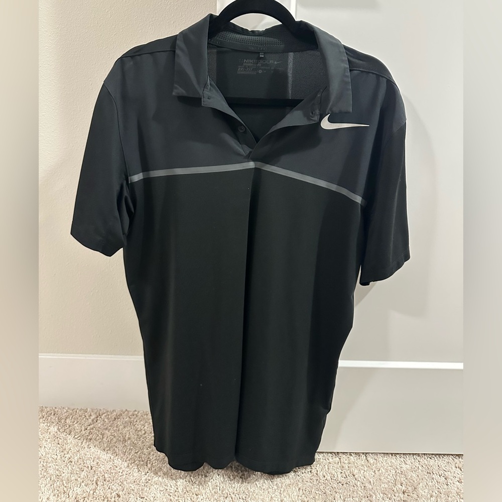 Nike Golf Men's Polo Shirt in Black and Gray